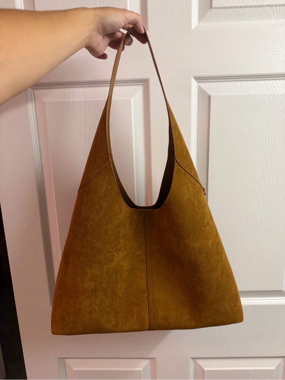 Suede shoulder bag - Picture 2 of 4